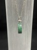 Chrysocolla Flat Round Silver Pendant (Chain Not Included)
